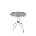 Gartentisch Glastisch �60cm Silber
