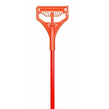 Continental 607, Fiberglass Break-A-Way Mop Handle with Structural Plastic Head, 1-1/8" Diameter x 54-1/2" Length x 7-1/2" Width, Orange (Case of 12)
