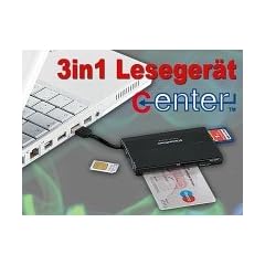 c-enter SIM SMART Cardreader & M2/MicroSD/MS Pro - SDHC/SDXC PC/SC 2.0