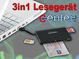 USB-Chipkartenleser f�r Bank-, Telefon- oder Versicherten-Ka