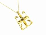 Venetian Wrapped White Topaz Pendant by Jude Frances