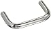 BUD Industries H-9166-B Steel Handle, 1-57/64" Center to Center Length, 1/4" Diameter, 6-32 x 1/2" Screws, Chrome Plated Finish, for Electronics Enclosure