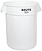 Rubbermaid Commercial Products Brute 32G Vented Trash Container, Black, for Restaurants/Landscapers/Construction Sites/Back of House/Offices/Warehouses/Commercial Environments, Pack of 6