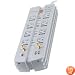 Belkin PureAV F9A833fc08 8-Outlet Isolator Home Theater Surge Protector (Gray/Silver)