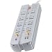 Belkin PureAV F9A833fc08 8-Outlet Isolator Home Theater Surge Protector (Gray/Silver)
