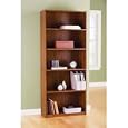 5 Shelf Bookcase Alder Wood Finish