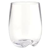 Strahl Design+Contemporary Osteria 8-Ounce Stemless Wine Glass, Set of 4