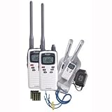 Cobra Hh200-2 Vp Two Radios 2 Chargers 2 Cases 8 Batteries
