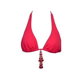 Buy DKNY Black, Pink Halter Bra Swimsuit Top W beads by DKNY