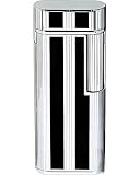 Corona Accord Black & Chrome Diamond Cut Flint Lighter