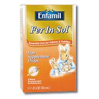 Enfamil Fer-In-Sol Supplement Drops, Iron for Infants & Toddlers 1.66 fl oz (50 ml)