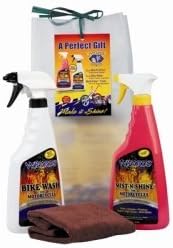 Wizards Products (WIZ71001) Gift Bag, Contains 22 oz Mist-N-Shine, 22 oz Bike Wash and Microfiber Cloth by Wizards Products