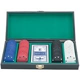 Maxam 120pc Poker Chip Set with a Deck of Cards POKER CASE, 120CHIP&CARDS