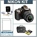 Nikon D5200 DX-Format Digital SLR Camera with 18-55mm VR Lens, Bronze - Bundle - with Nikon Camera Bag & DVD Set, 16GB SDHC Memory Card, Lens Cleaning Kit