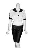 STAERK Black White Kawasaki Cropped Jacket
