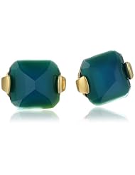 Sam Edelman Long Faceted Teal Stud Earrings