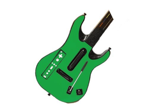 Guitar Hero 5 (GH5) World Tour for Nintendo Wii Skin - NEW - GROOVY GREEN system skins faceplate decal mod