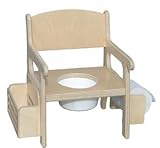 Toddler Potty Chair With Paper Holder And Book Rack-Lt Green