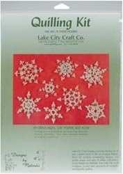Bulk Buy: Lake City Craft Quilling Kit Snowflakes 8pc Q230 (3-Pack)