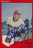 Mike Browning, Columbus Mudcats - Pirates Affiliate Autographed Card