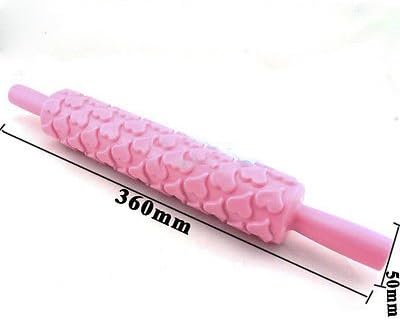 Heart ABS fondant rolling pin Easter Fandant Cake Decorating Tools Baking Icing Sugarcraft Cupcake Cookie Mold