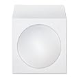 100 Paper CD Sleeves with Window & Flap