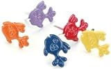 Painted Metal Paper Fasteners, 50/Pkg: Assorted Bright