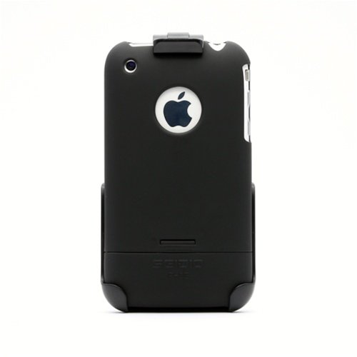 hard case or soft case for iphone Discount Seidio Innocase II Surface Spring Clip Holster Combo for iPhone 3G, 3GS (Black)