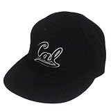 NCAA FITTED CAP HAT BLACK CALIFORNIA GOLDEN BEARS 7 1/8
