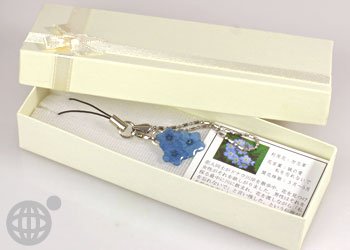 Cover image : 美しい生花で作られた誕生花**リアルフラワー携帯ストラップ(7月/なでしこ)