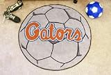 NCAA FLORIDA GATORS LOGO SOCCER SHAPED DOOR MAT RUG