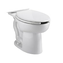 American Standard 3483.100.020 Cadet Right Height FloWise Elongated 16 1/8-Inch High Bowl with 4 Bolt Caps and 2 Floor Screws, White (Bowl Only)