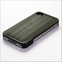 REAL WOODEN CASE COVER LITE 「WoodGrain -木目-」-黒檀- for iPhone4/iPhone4S