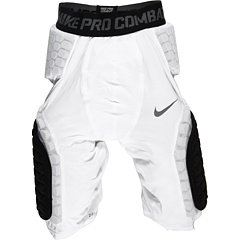 Nike Boy's Youth Pro Combat Hyperstrong Football Shorts (White/Black, XL)