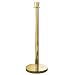 Lavi 00-2010 Steel Traditional Regal Portable Queueing Post with 12" Flat Base and Drum Top, 38" Height, Brass Finish