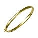 18k Yellow Gold 4.8mm Solid Domed Bangle - 7 Inch