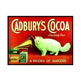Cadbury's Cocoa Absolutely Pure - A Record Of Success - Mini Metal Wall Sign