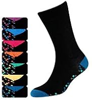 7 Pairs of Freshfeet™ Cotton Rich Pixel Print Socks with Silver Technology