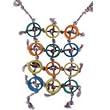 Planet Pleasures Bamboozler Climbing Net 27in x 14in Large Bird Toy