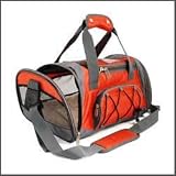 Sherpa Sport Duffle Medium Red silver (Catalog Category: Dog Dog Carriers)
