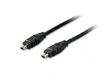 Syba SY-CAB30004 Firewire IEEE 1394A 4Pin to 4Pin Cable (1.8 Meter, Black)