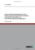 Unter welchen Bedingungen ist eine F�rderung phonologischer Bewusstheit sinnvoll f�r Pr�vention von Lese-Rechtschreibschwierigkeiten ?