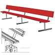 (Price/EA)SSG / BSN 7.5' Permanent Bench w/back (colored)