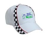 49% Simple Human 51% Bungee Jumper Adult White Racing Checker Hat / Cap