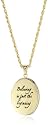 Disney Couture "Believing Is Only The Beginning" Gold-Tone Locket