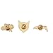 LUX ACCESSORIES Outerspace Alien Spaceship Good Vibes Enamel Pin Brooch Set(3pc)