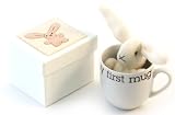 Kitted Out My First Friend Porcelain Mug and Fleece Rabbit Set