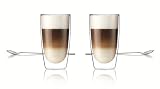 Produkt-Bild: Philips Saeco HD7018/00 Gl&auml;ser-Set Latte Macchiato 4-teilig