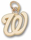 Washington Nationals 10K Yellow Gold Team Logo Pendant By Logoart