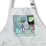 R2D2 Brings Girl Home To Mom - BLACK Full Length Apron With Pockets 22w X 30l - B000UH7W86